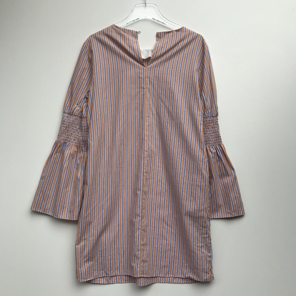 Anthropologie Maeve Striped Shift Dress Flare M - Picture 5 of 7